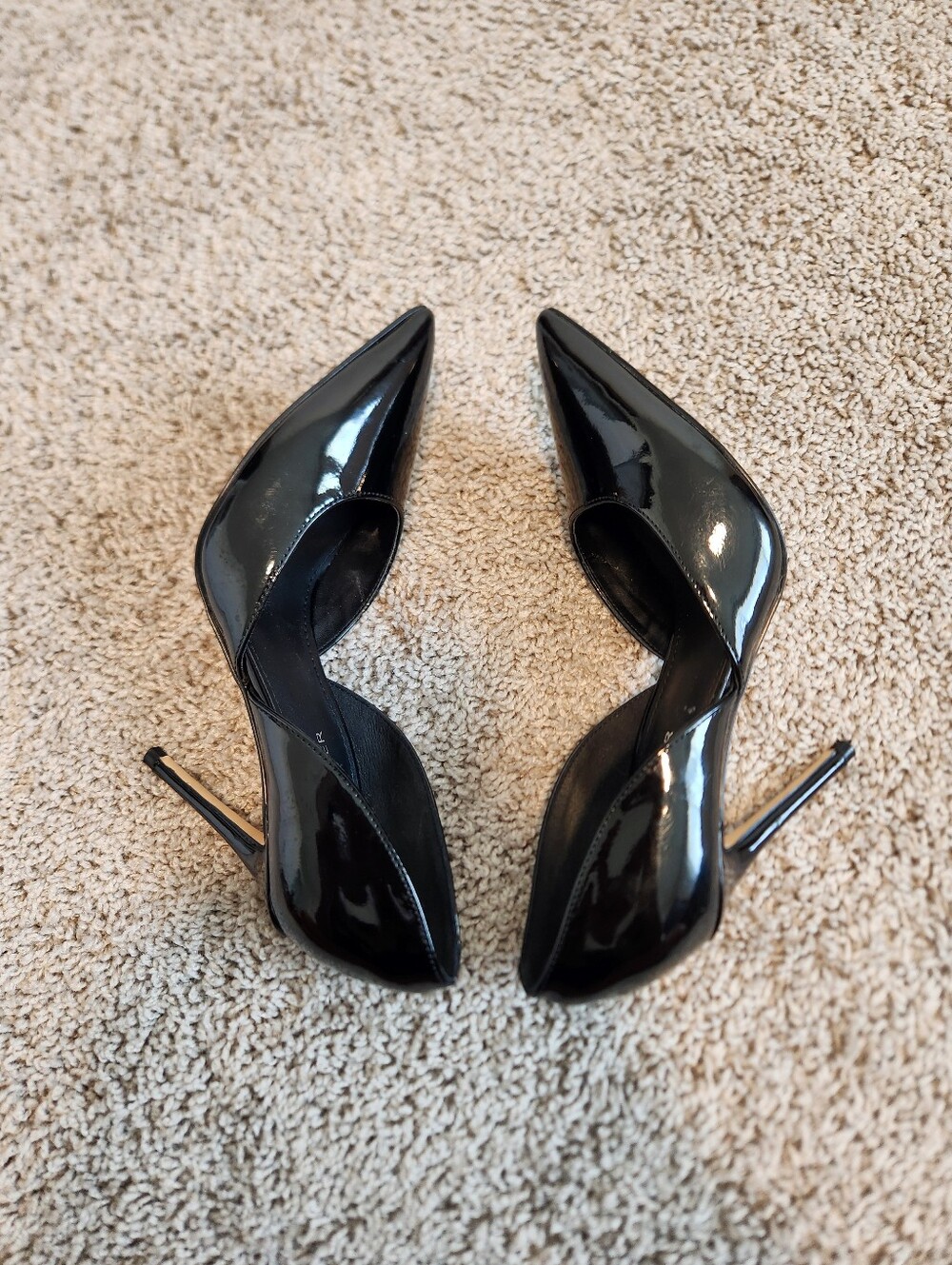 Marc Fisher Women's Christa Pump Black Patent Size 6 - Picture 6 of 10